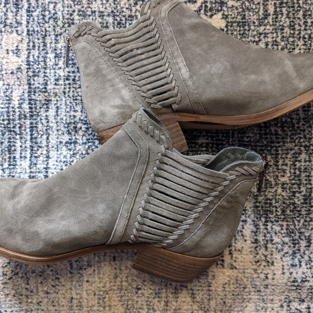 Vince Camuto gray booties